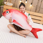Travesseiro de pelúcia macio de pelúcia Red Fish