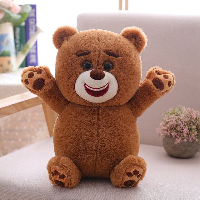 Roztomilý šťastný plyšový medvídek měkká plyšová hračka