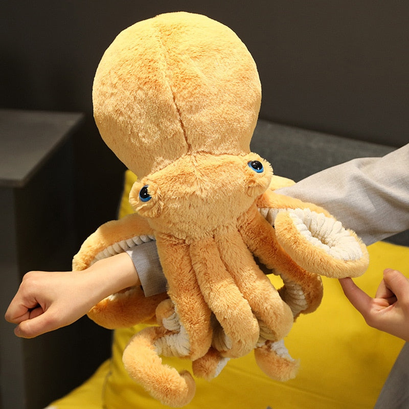 Jucărie de pluș moale de caracatiță, reală