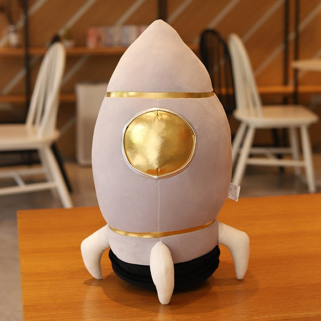 Foguete de pelúcia macio Spaceman Rocket