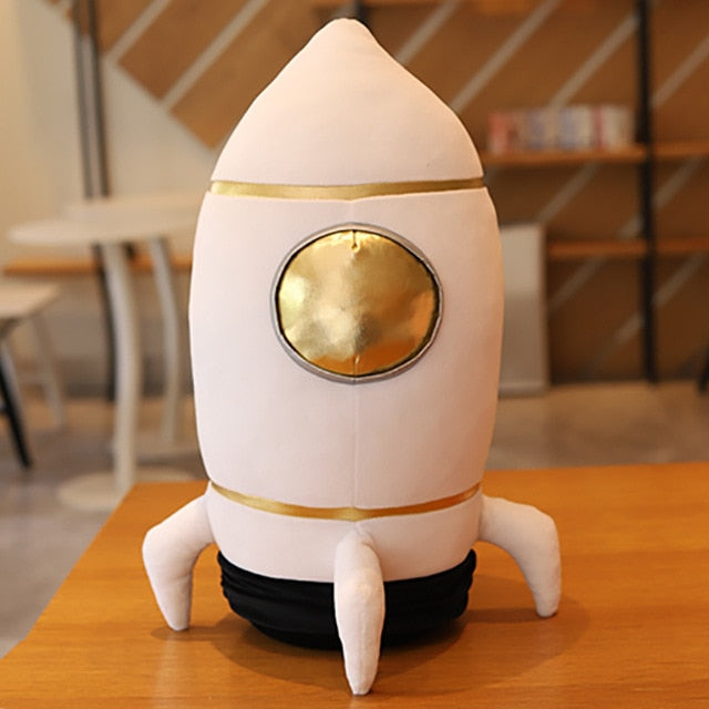 Spaceman Rocket צעצוע קטיפה ממולא רך