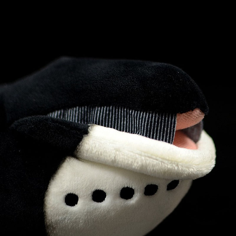 Brinquedo de pelúcia macio de pelúcia de baleia Bowhead