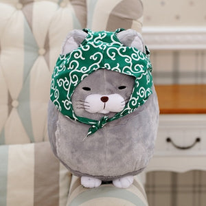 Round Cat Stuffed Plush Decor Toy