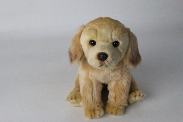 Brinquedo de pelúcia macio de pelúcia para cachorro realista