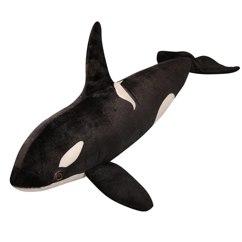 Brinquedo de pelúcia macio de pelúcia grande orca assassina
