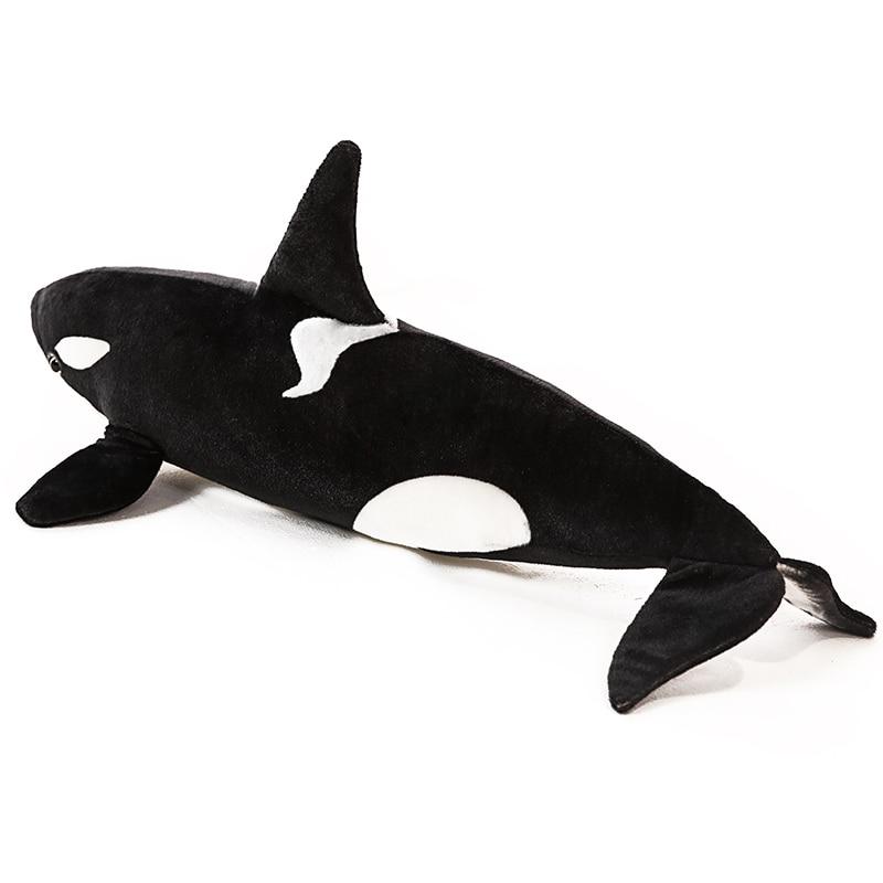 Brinquedo de pelúcia macio de pelúcia grande orca assassina