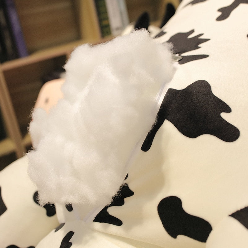 Jucărie cu pernă de pluș umplută cu vaca uriașă