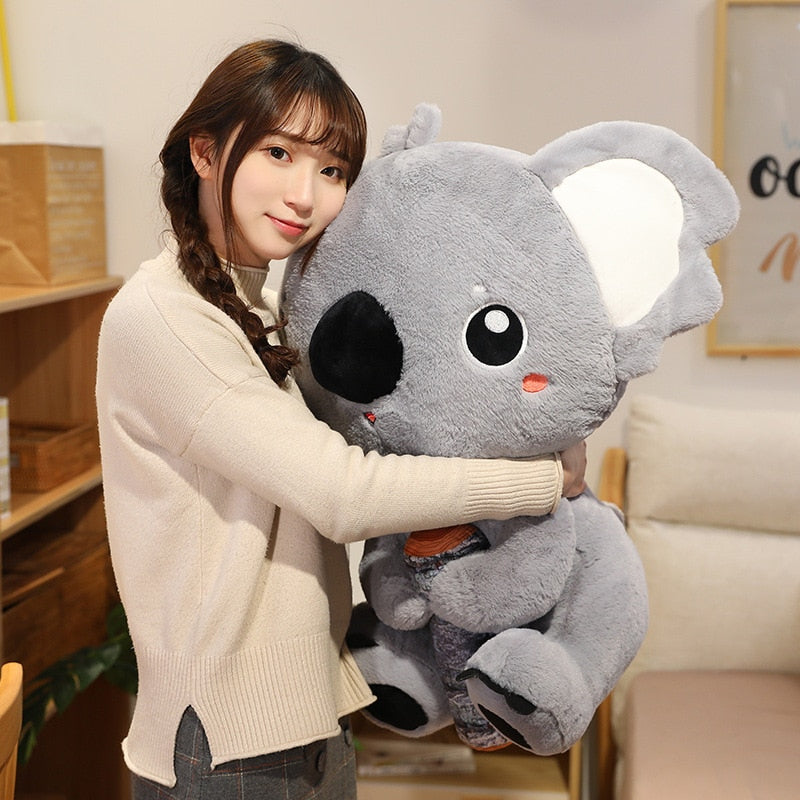 Cute Koala with Wood Soft Stuffed Plush Toy