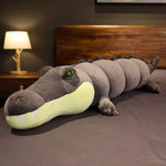 长鳄鱼鳄鱼填充枕头玩具