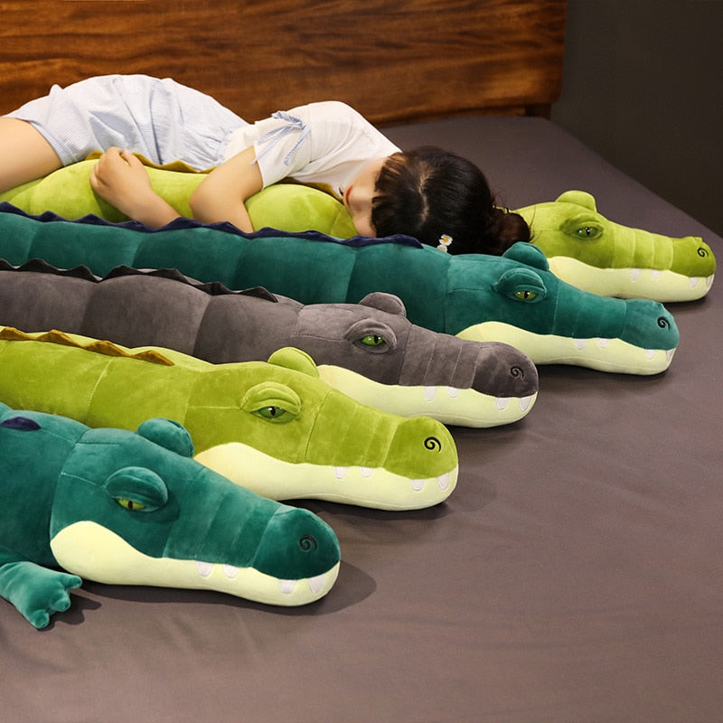 צעצוע כרית ממולא תנין ארוך תנין