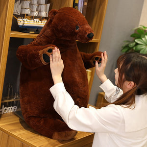 Big Brown Bear Plush Toys Stuffed Animal Doll Djungelskog Brown