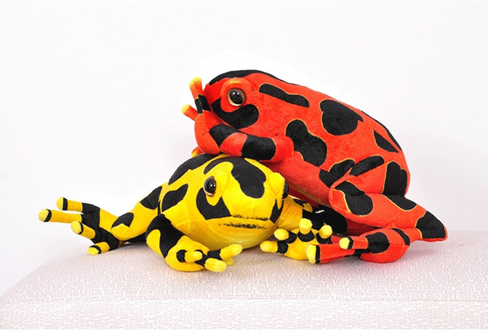 Jucărie de pluș moale cu broaște colorată