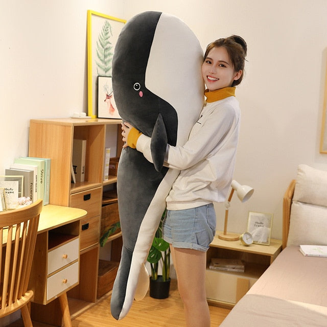 צעצוע קטיפה ממולא לווייתן ענק