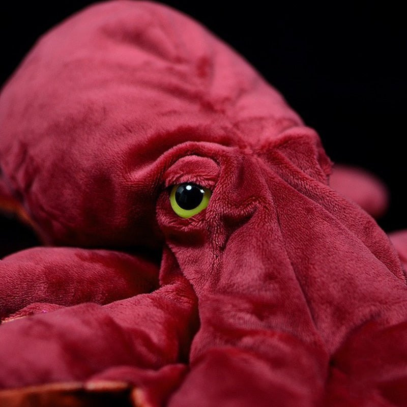 Živá červená chobotnice měkká plyšová hračka