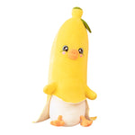 Jucărie cu pernă de pluș moale de rață banană