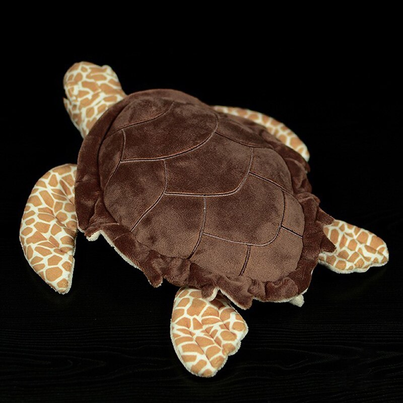 Brinquedo de pelúcia macio de pelúcia tartaruga marinha tropical
