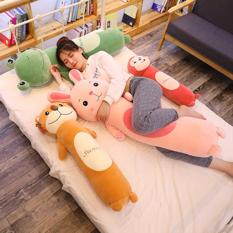 Long Happy Animal Pillow Stuffed Plush Toy