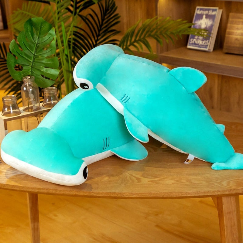 Jucărie de pluș moale cu rechin-ciocan dolofan