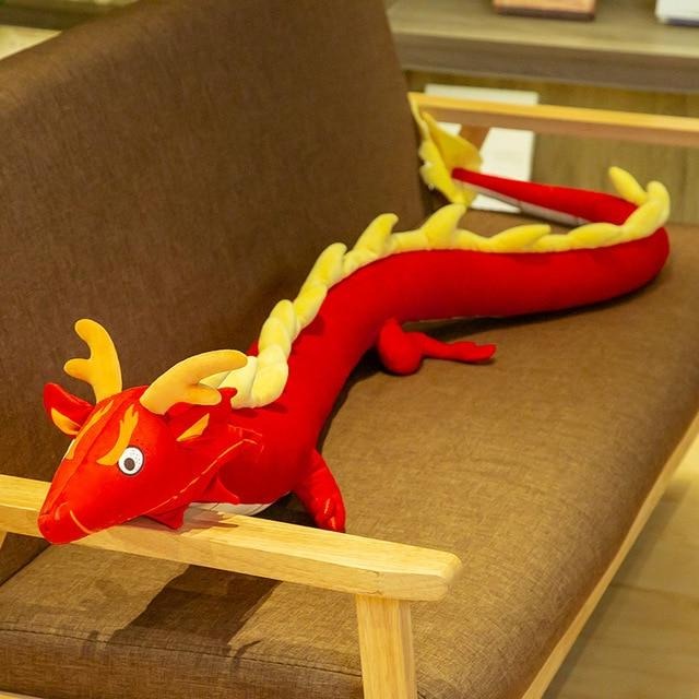 Brinquedo de pelúcia macio de pelúcia dragão mítico