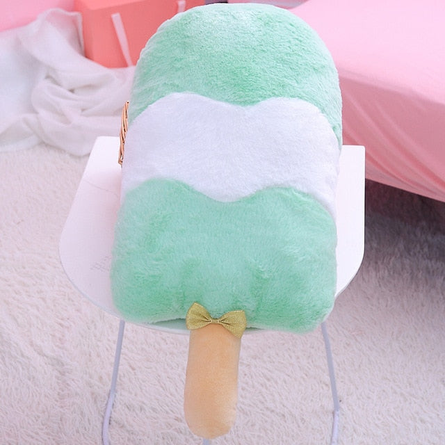 Jucărie cu pernă de pluș cu înghețată moale