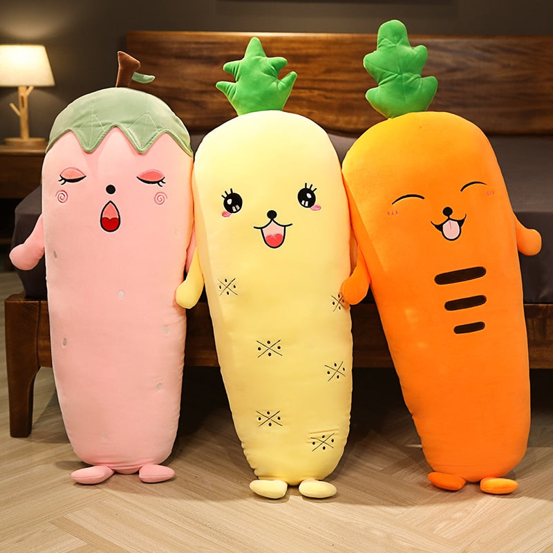 Cute Giant Fruit Vegetable Stuffed Plush Pillow Toy