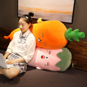 Cute Giant Fruit Vegetable Stuffed Plush Pillow Toy