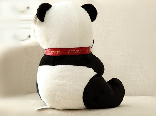 母猪和幼崽熊猫熊毛绒毛绒玩具