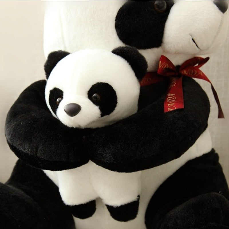Prasnice a mládě Medvídek Panda Měkká plyšová hračka