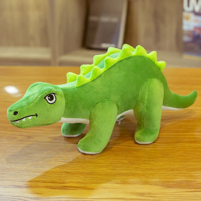 Jucărie de pluș umplută cu dinozaur stegozaur colorat