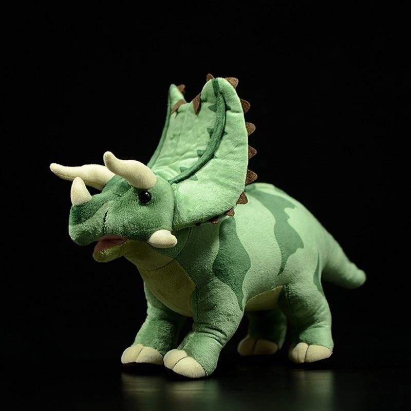 Giocattolo di peluche ripieno di dinosauro Pentaceratops realistico
