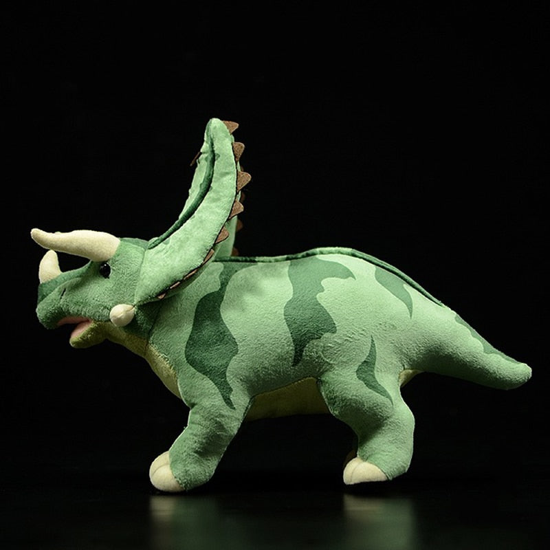 Brinquedo de pelúcia de pelúcia de dinossauro Pentaceratops realista