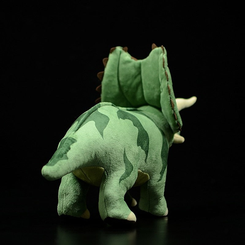 Giocattolo di peluche ripieno di dinosauro Pentaceratops realistico