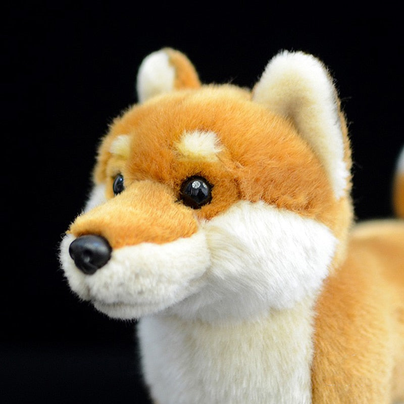 Brinquedo de pelúcia macio de pelúcia para cachorro Shiba Inu japonês