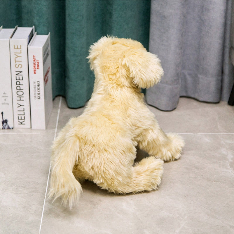 Měkká vycpaná plyšová hračka pro štěně zlatého retrívra