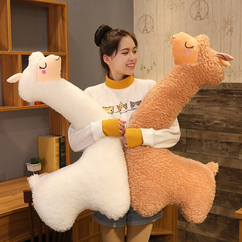 Jucărie de pluș moale cu pernă de alpaca