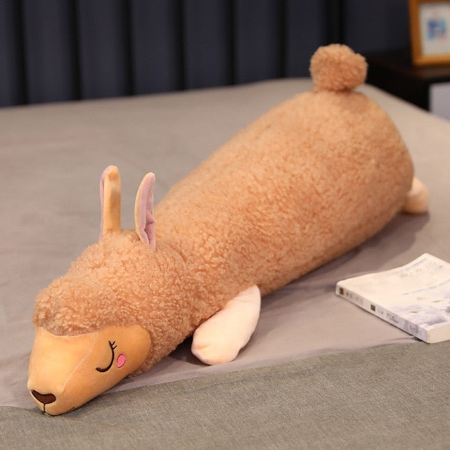 Jucărie de pluș moale cu pernă de alpaca