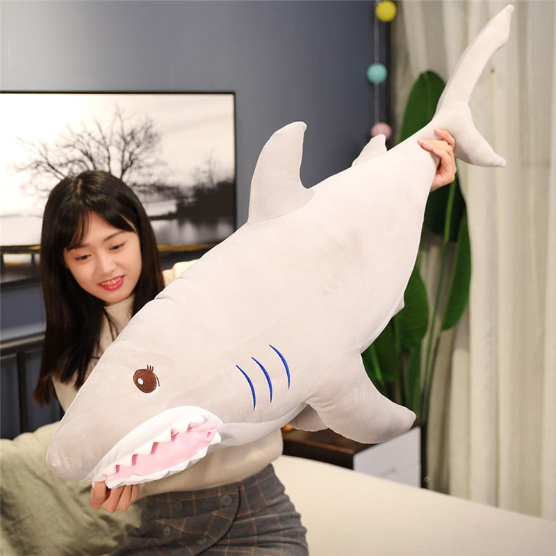 Big Mouth Shark Soft Stuffed Plush Pillow Toy