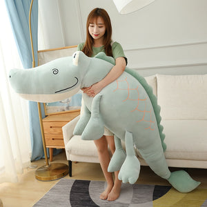 Large Crocodile Alligator Soft Stuffed Plush Pillow Toy