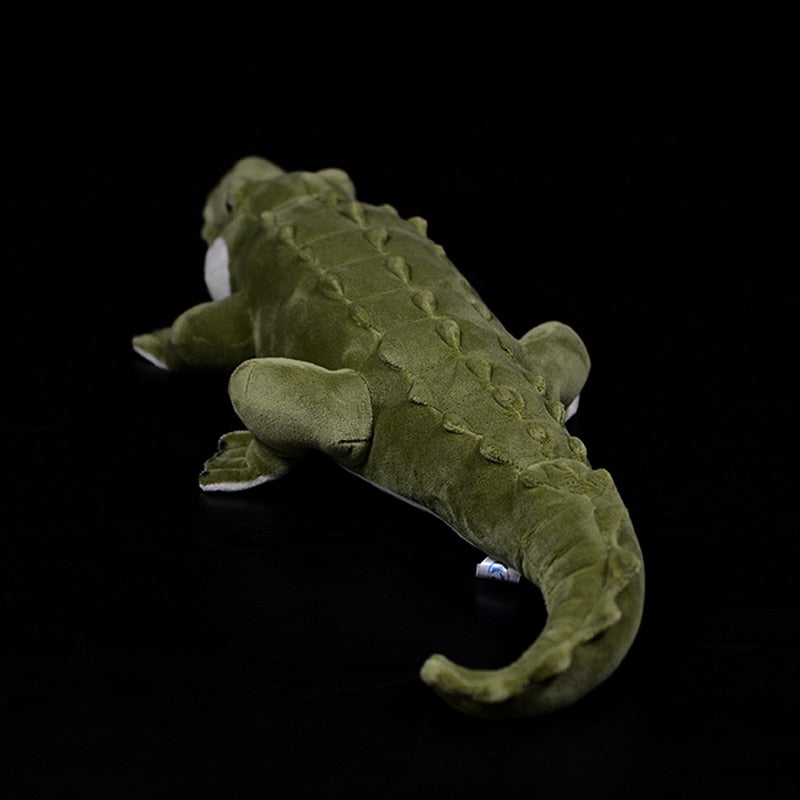 Jucărie de pluș moale, cu crocodil verde, aligator