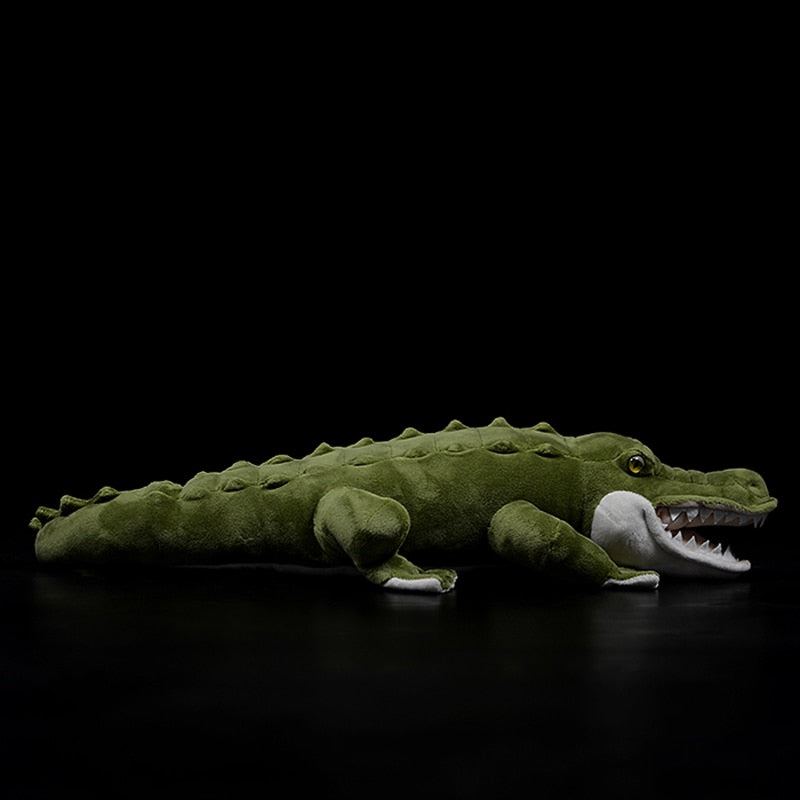 Grön krokodilalligator mjuk plyschleksak