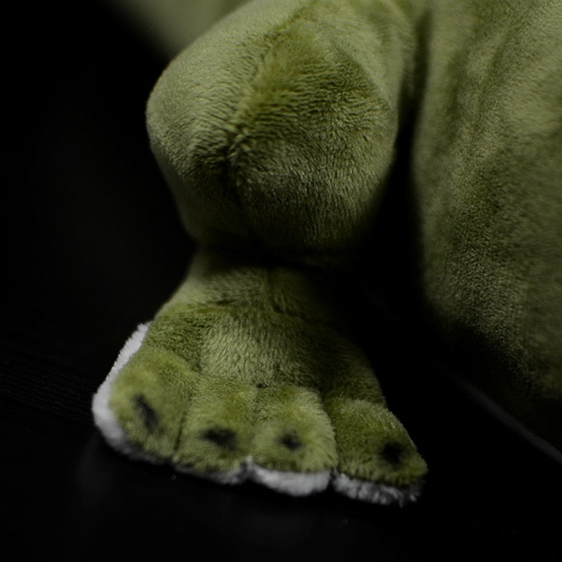 Jucărie de pluș moale, cu crocodil verde, aligator