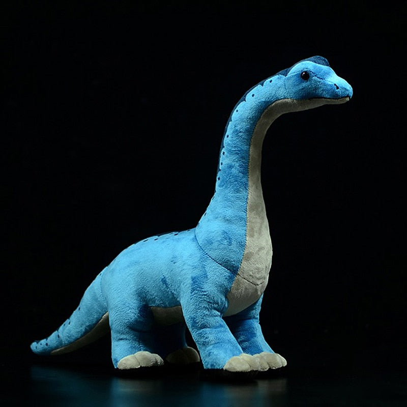 צעצוע קטיפה ממולא רך כחול ברכיוזאורוס