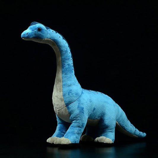 Blå Brachiosaurus mjuk plyschleksak