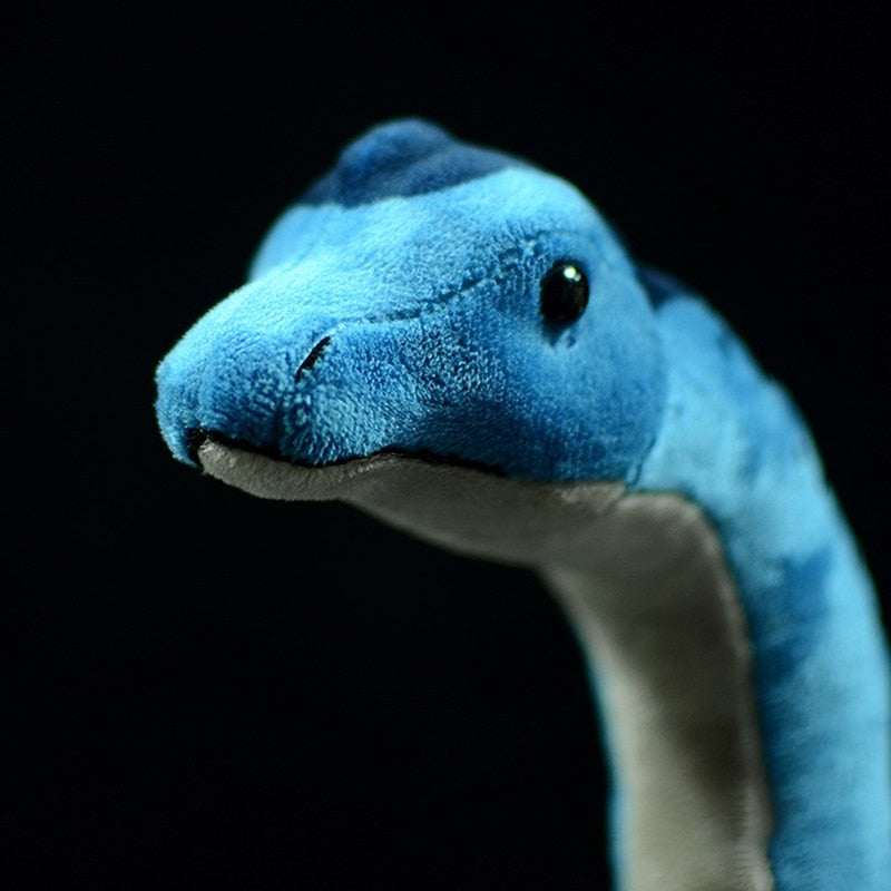 צעצוע קטיפה ממולא רך כחול ברכיוזאורוס