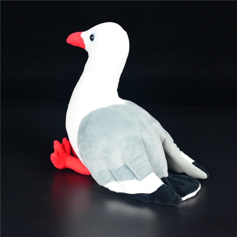 Brinquedo de pelúcia macio de pelúcia pássaro gaivota