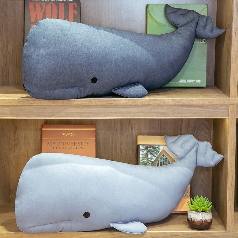 蓝鲸抱枕毛绒毛绒玩具