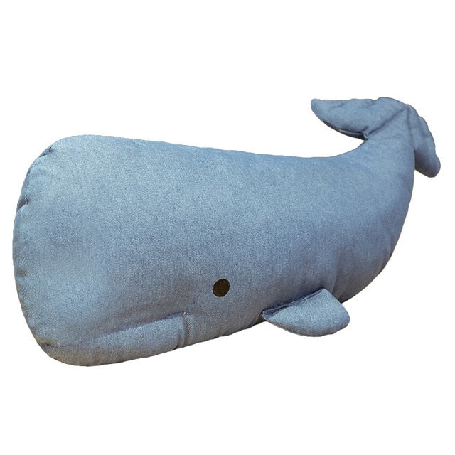 Jucărie de pluș moale cu perne Balenă Albastră