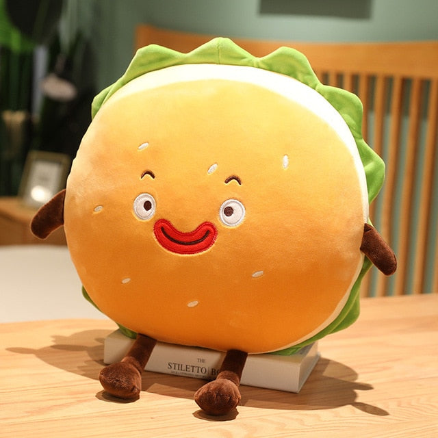 Pernă Hamburger Macaron Jucărie de pluș umplută