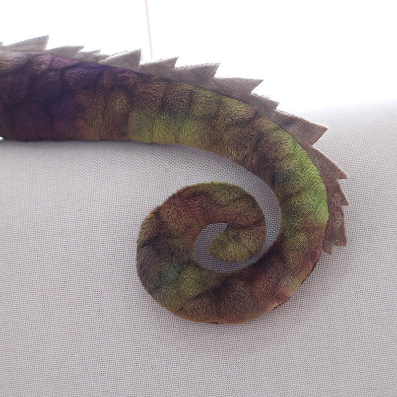 Měkká vycpaná plyšová hračka Chameleon Lizard