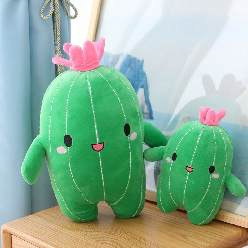 Giocattolo di peluche farcito morbido di cactus felice